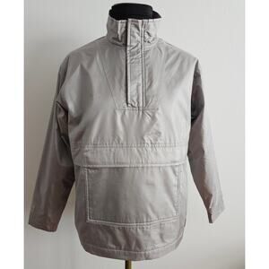 NWT Polo Ralph Lauren Boy's Metallic Silver Fleece Lined 1/4 Zip Pullover S 8